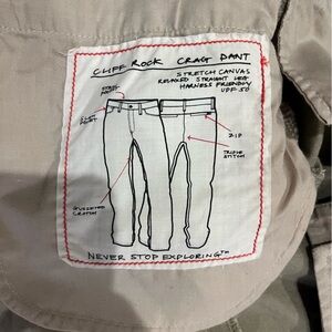 The north face cliff rock crag pant size 34/regular